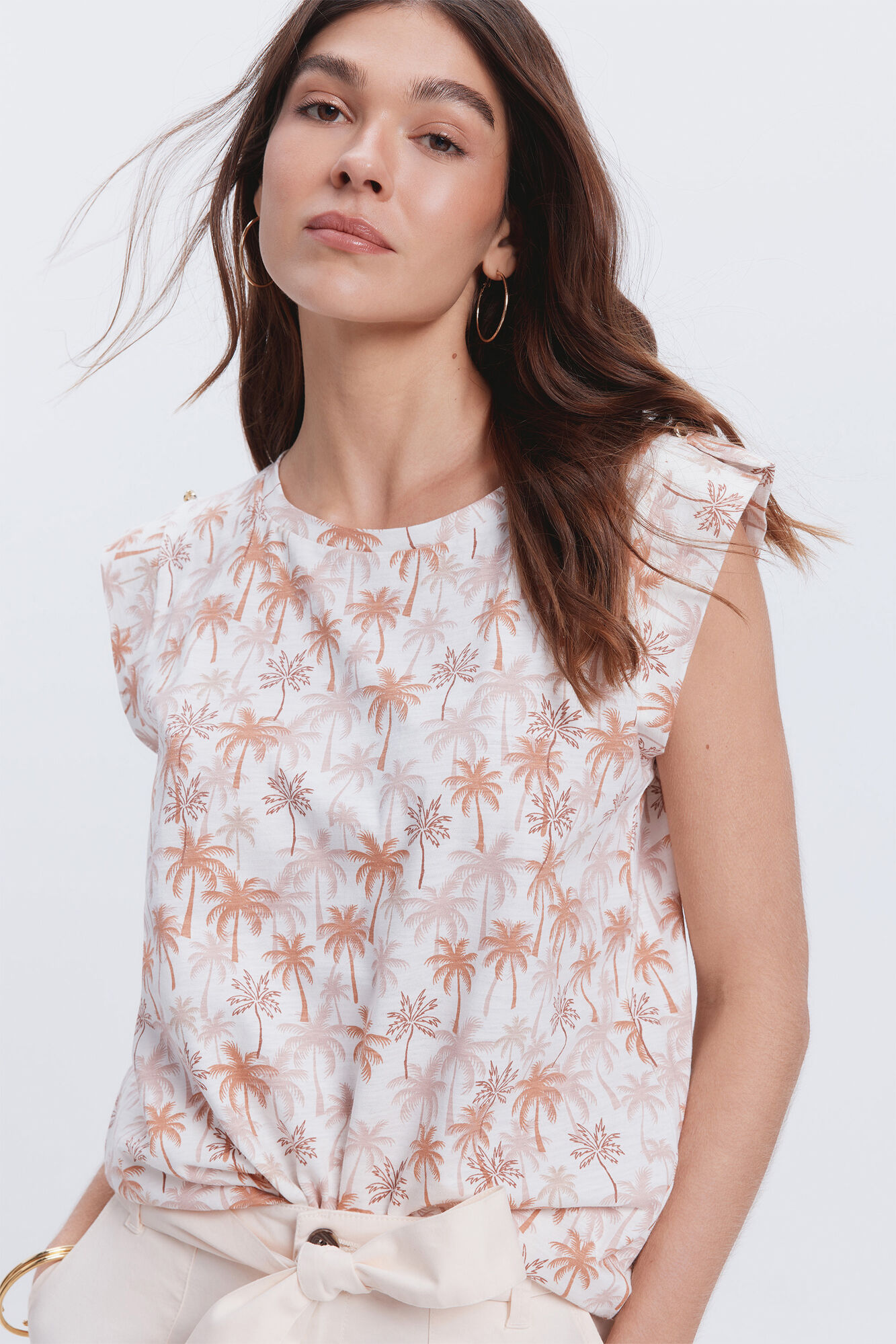 Milano Camiseta sin mangas estampada Azul Oscuro