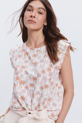 Milano Camiseta sin mangas estampada Azul Oscuro