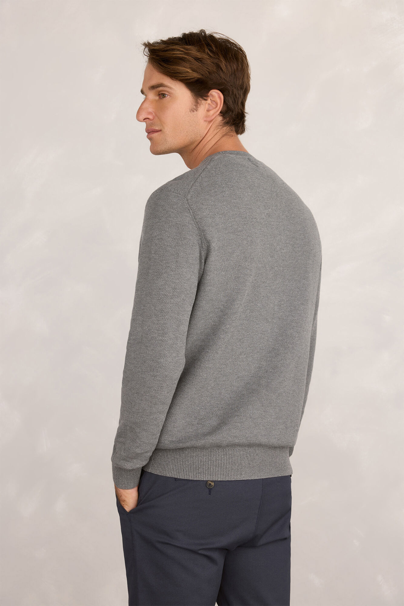 Milano Jersey b&aacute;sico de nido de abeja Gris Oscuro