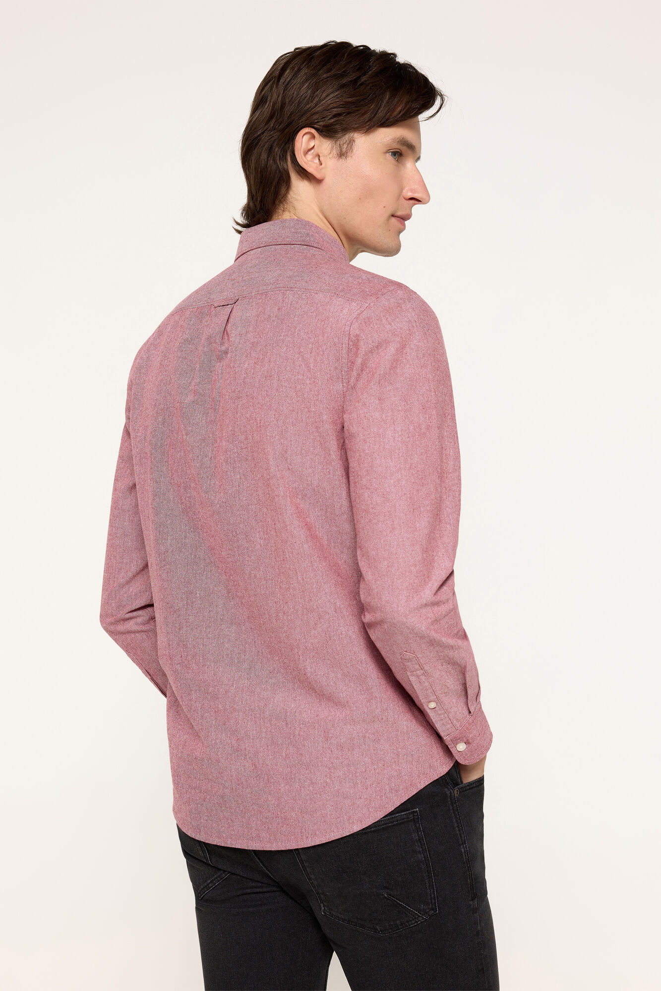 Milano Camisa Oxford Lisa Granate