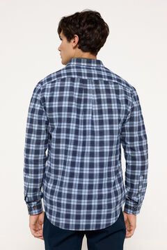 Fifty Outlet Camisa Twill Cuadros Azul