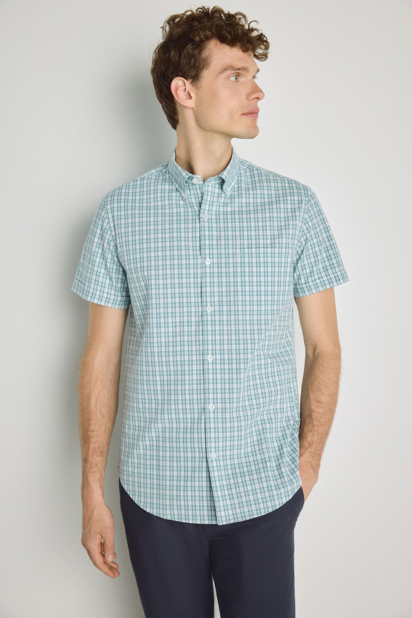 Milano Camisa de cuadros manga corta