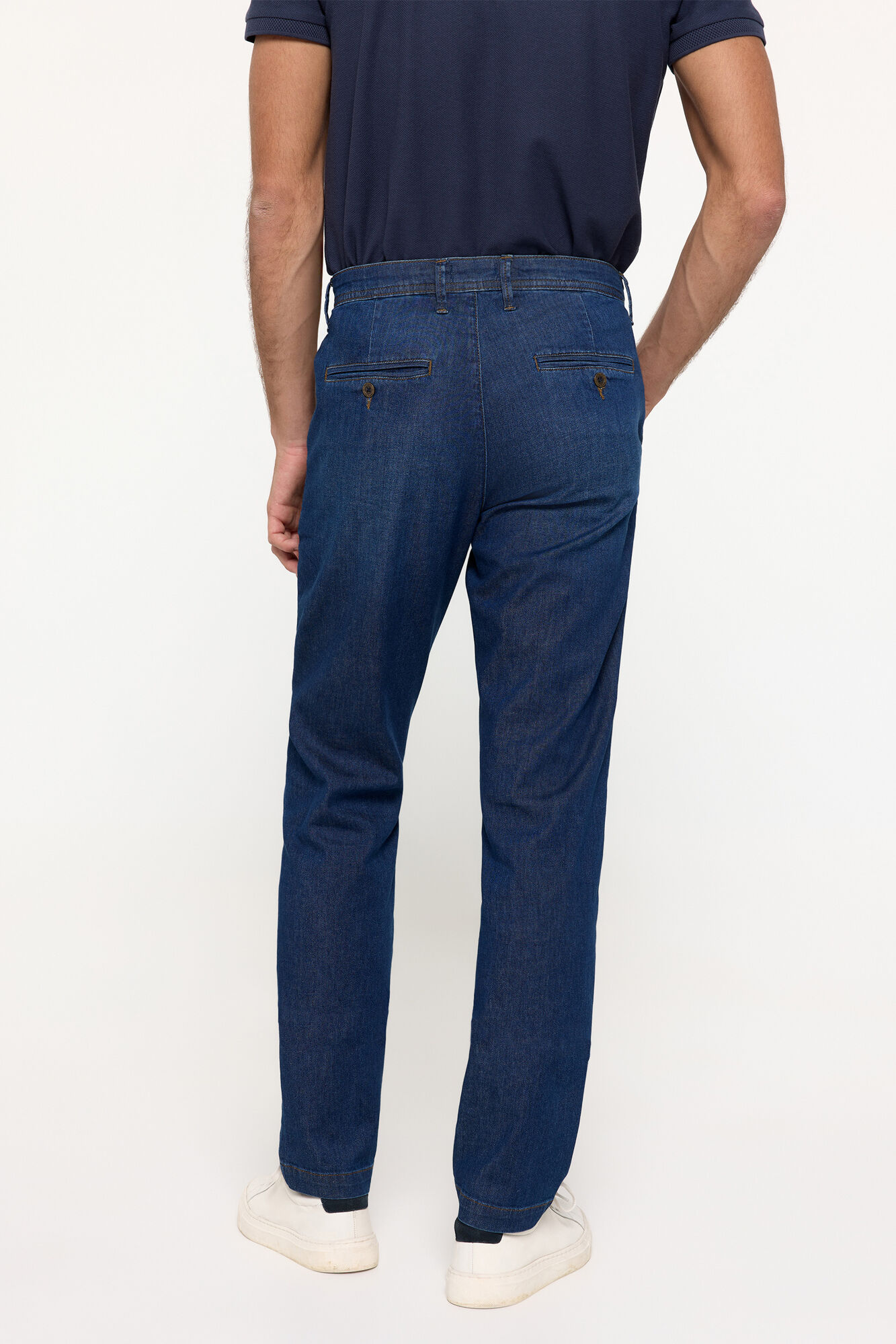 Milano Chino denim algod&oacute;n Azul