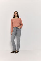 Milano Pantal&oacute;n regular de denim Gris Claro