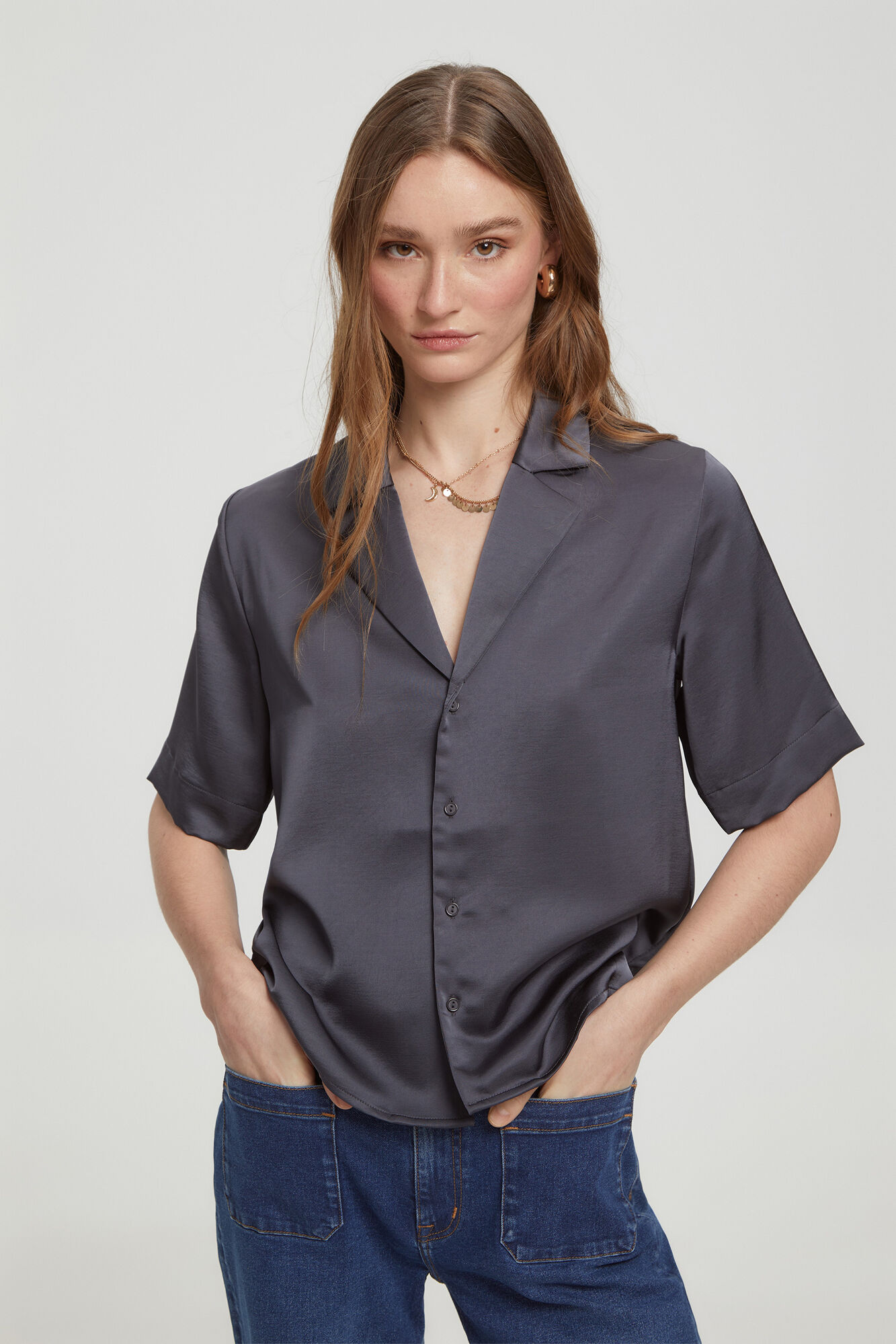 Milano Blusa pijamera Dorado/ Mostaza