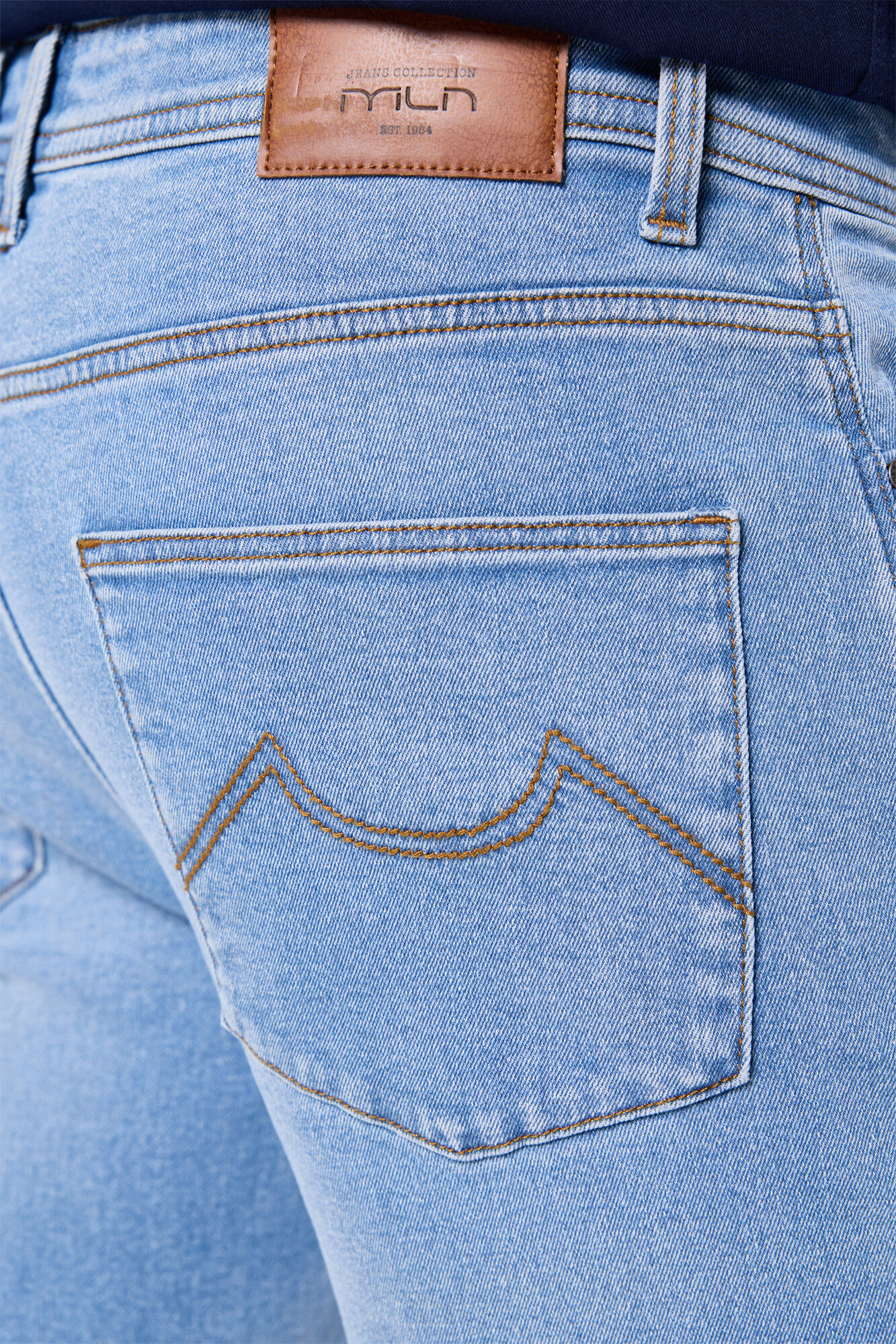 Milano Pantal&oacute;n denim ajustado Azul Claro