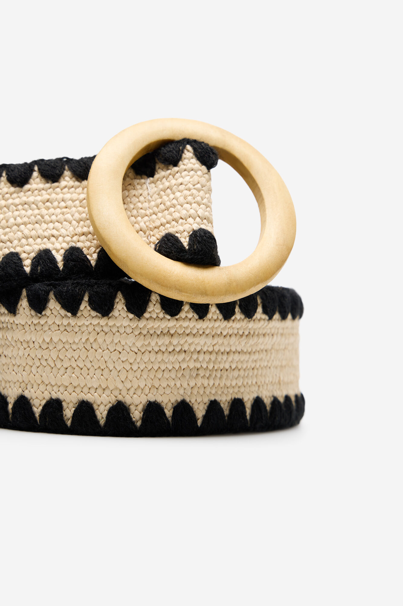 Milano Cintur&oacute;n rafia con bordados