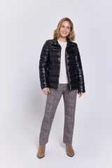 Milano Plumífero short estilo plumífero Negro