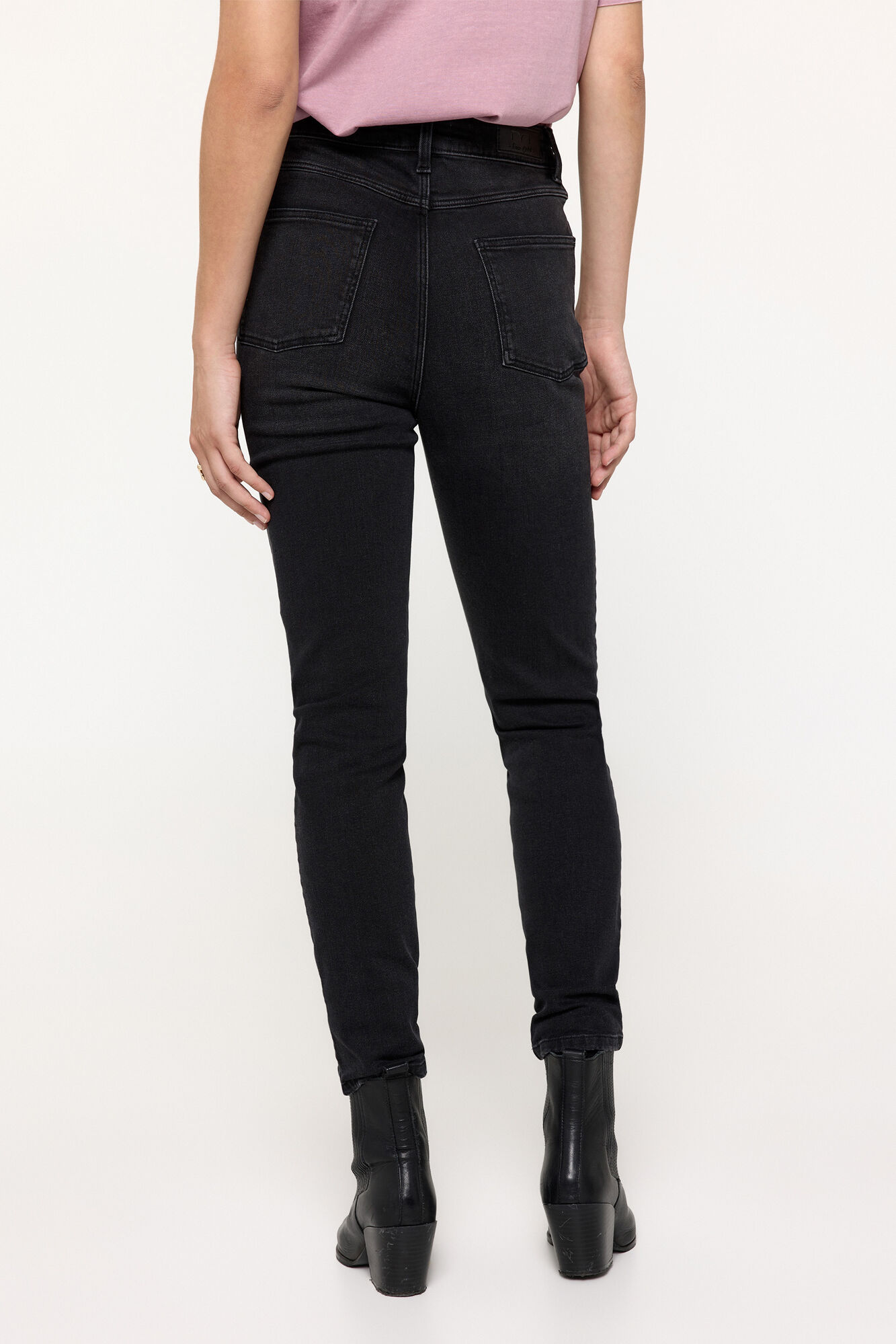 Milano Pantal&oacute;n Denim Skinny Negro