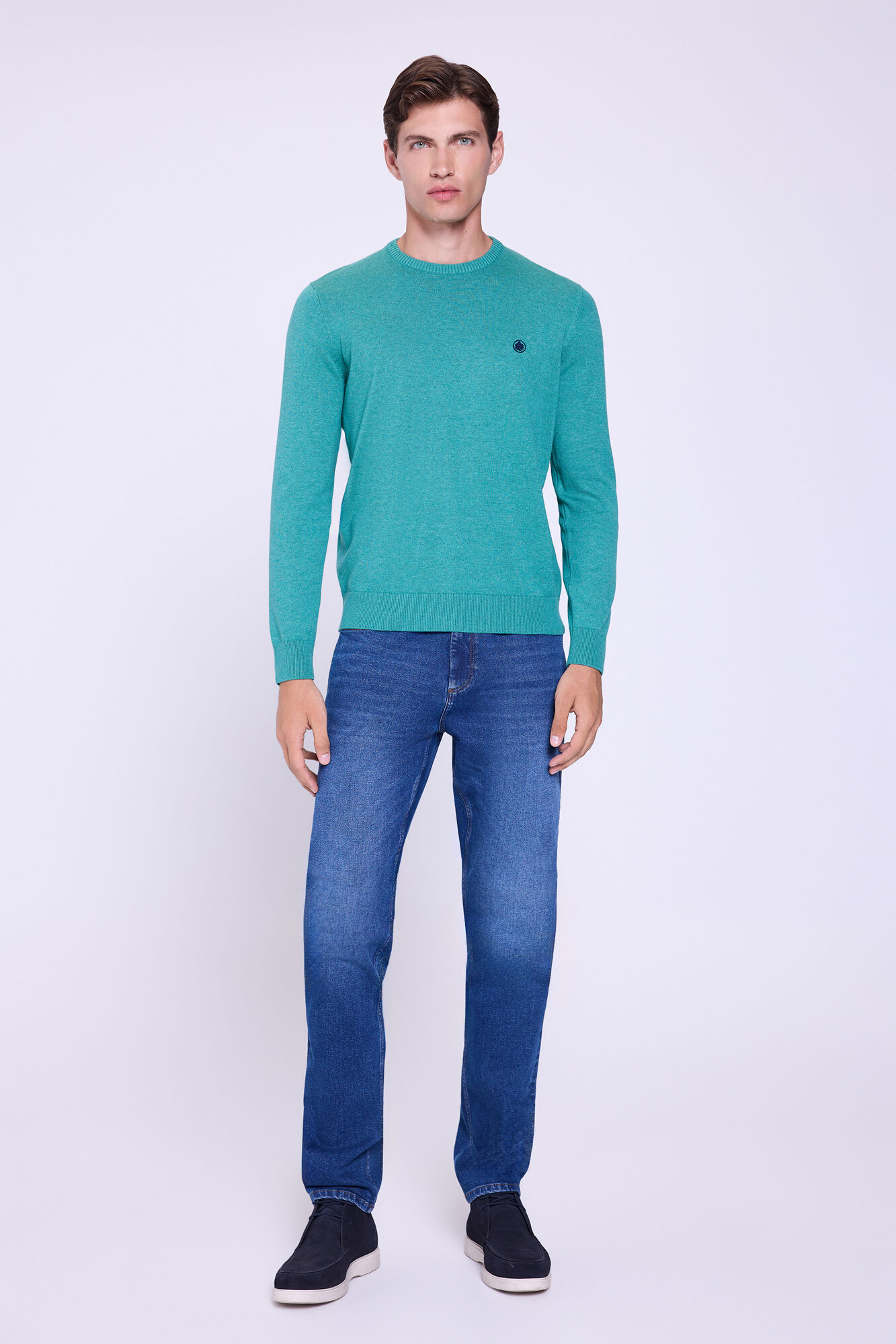 Springfield Jersey b&aacute;sico de cuello redondo  Verde