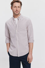Fifty Outlet Camisa Seersucker  Azul