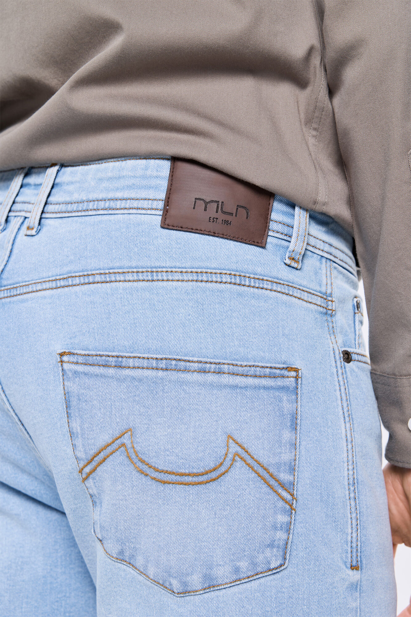 Milano Pantal&oacute;n denim ajustado Azul