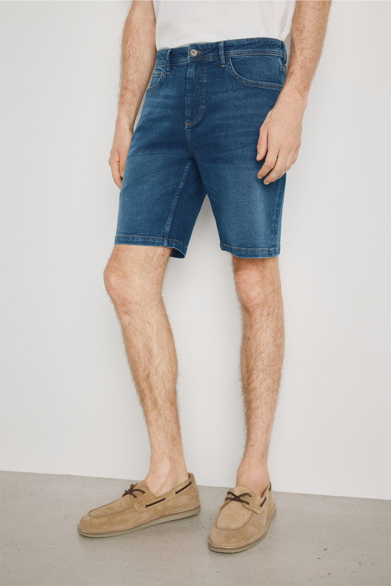 Milano Bermuda de mezclilla regular fit