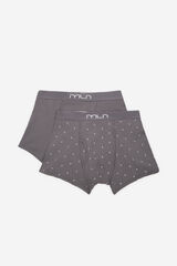 Milano Boxers de Boston Gris Oscuro
