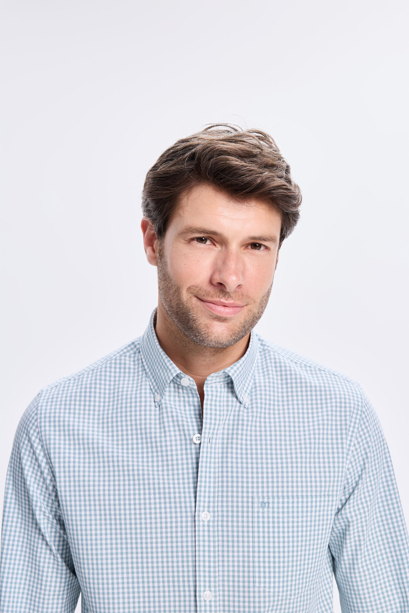 Milano Camisa de sarga a cuadros