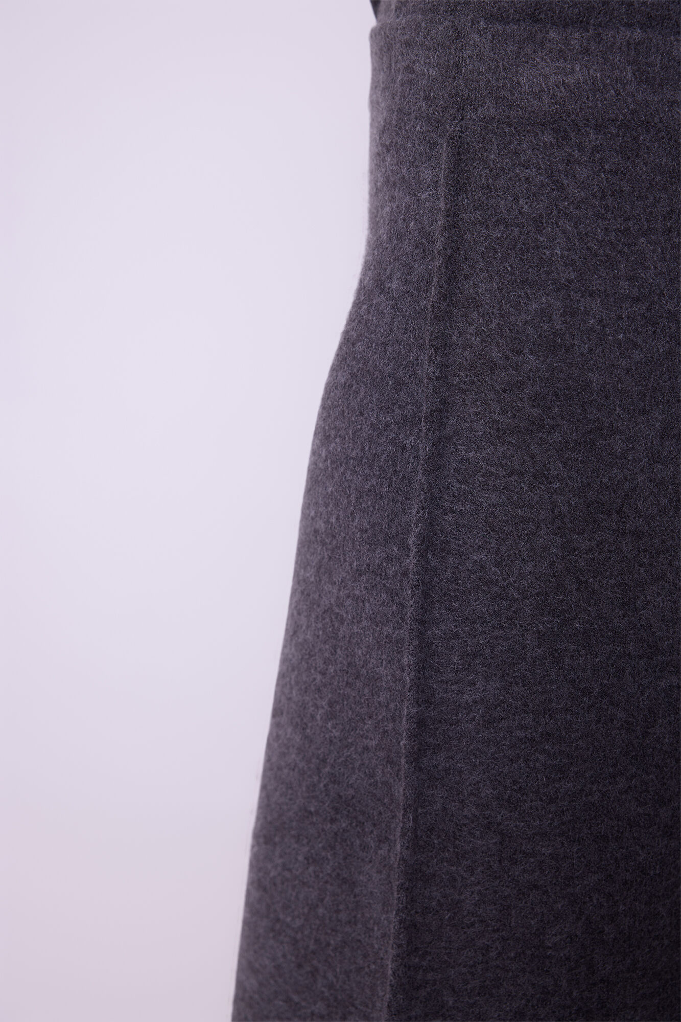 Milano Falda midi de tejido falda Gris Oscuro