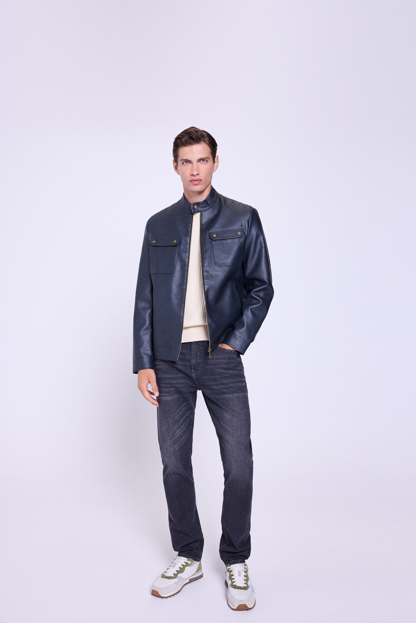 Milano Pantal&oacute;n Slim Fit Gris Oscuro