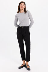 Milano Pantalón slim de color Negro