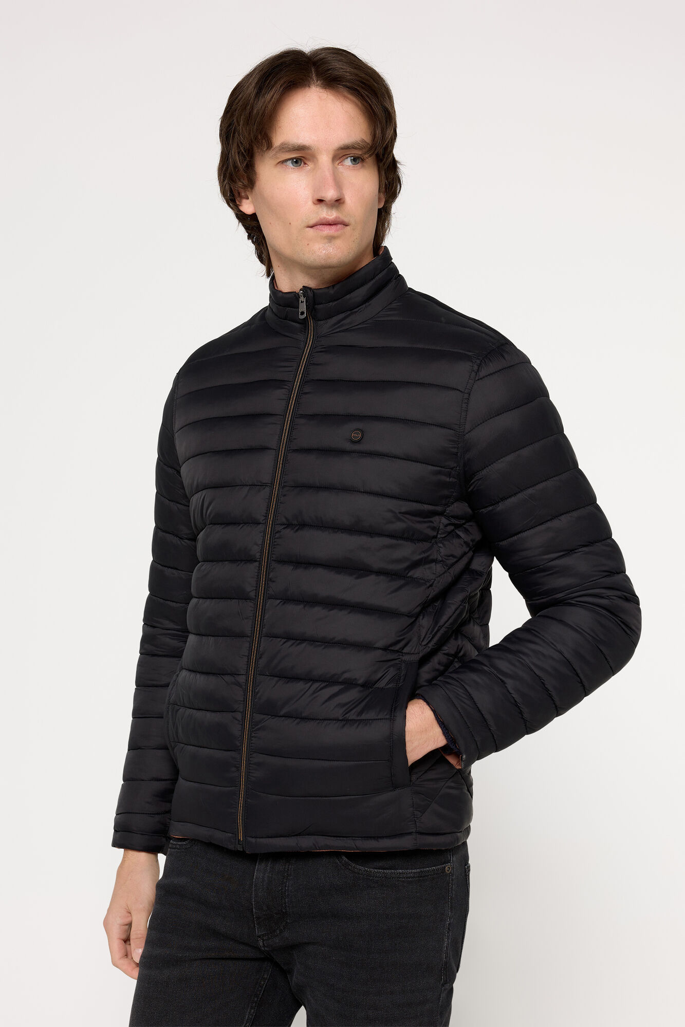 Milano Chaqueta Acolchada Reversible Negro