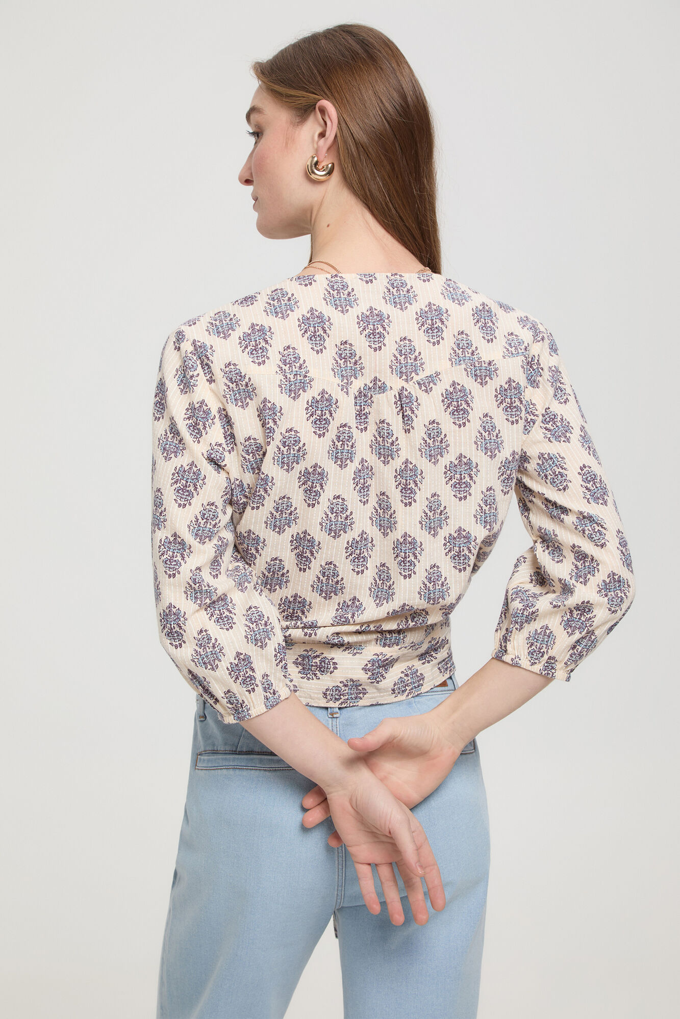 Milano Blusa nudo Azul