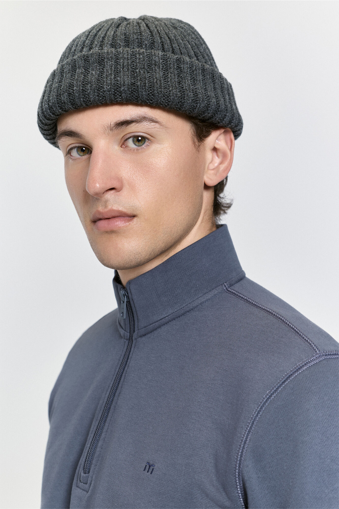 Milano Sudadera con logo de semi-cisne Gris Oscuro