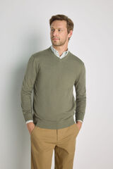Milano Su&eacute;ter cuello pico Gris