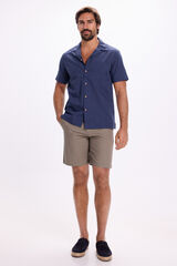 Milano Camisa de cuello con solapa Navy