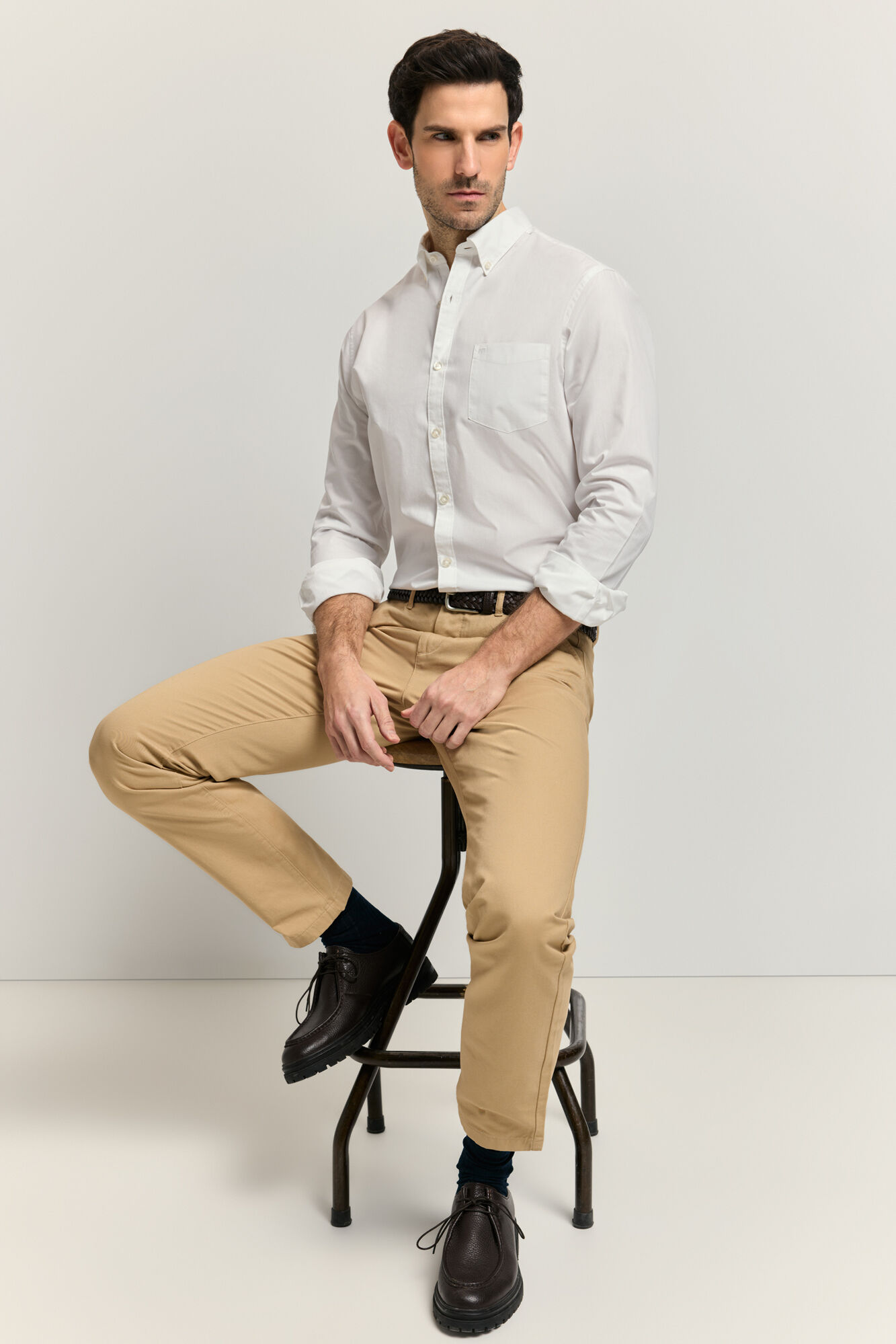 Milano Camisa lisa manga larga