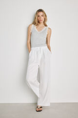 Milano Pantal&oacute;n de mezclilla ligero Blanco