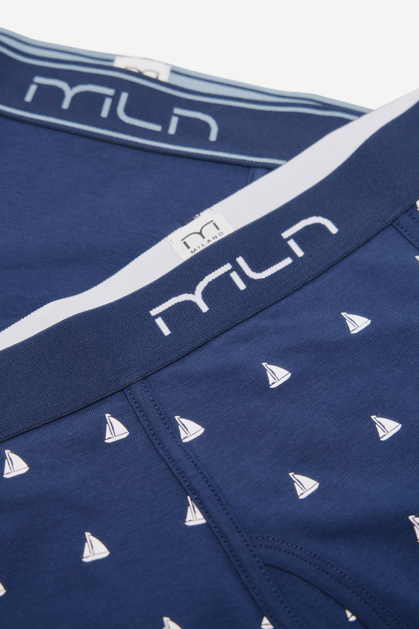 Milano Pack b&oacute;xer liso y estampado de barcos