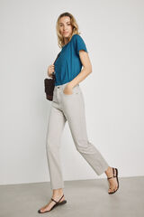 Milano Pantal&oacute;n denim color Gris Claro