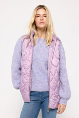 Fifty Outlet Chaleco acolchado capucha Morado/Lila