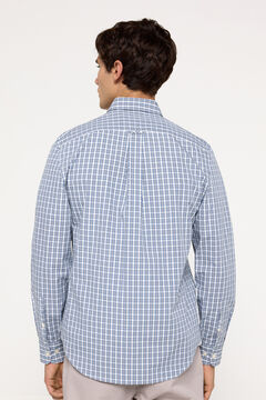 Fifty Outlet Camisa Popelín Cuadros Azul
