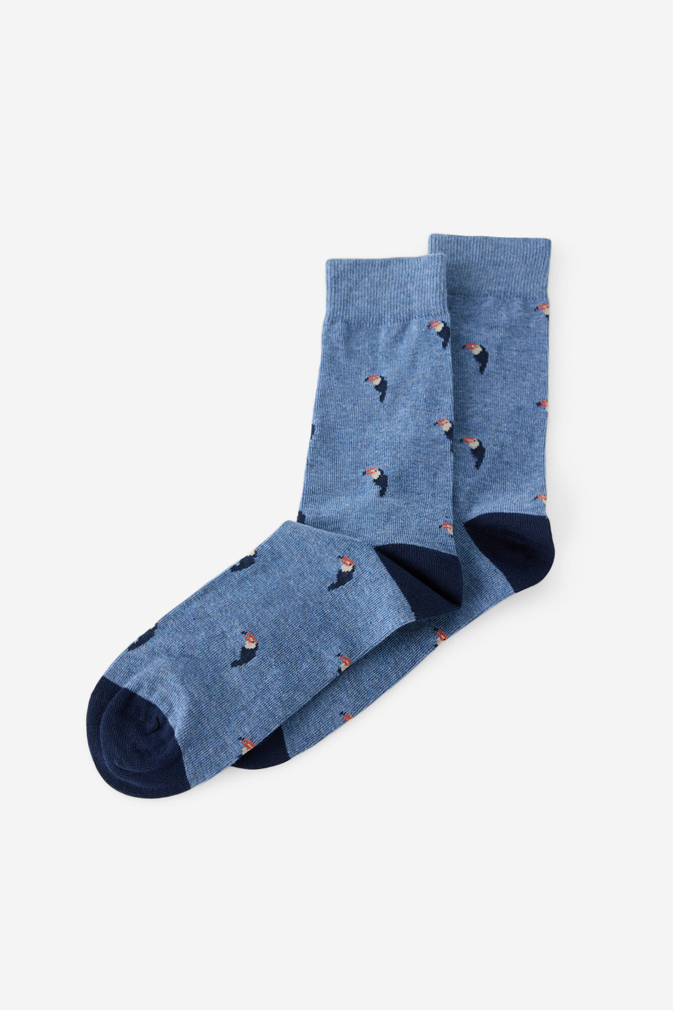Milano Calcetines fantas&iacute;a con print tucanes Azul