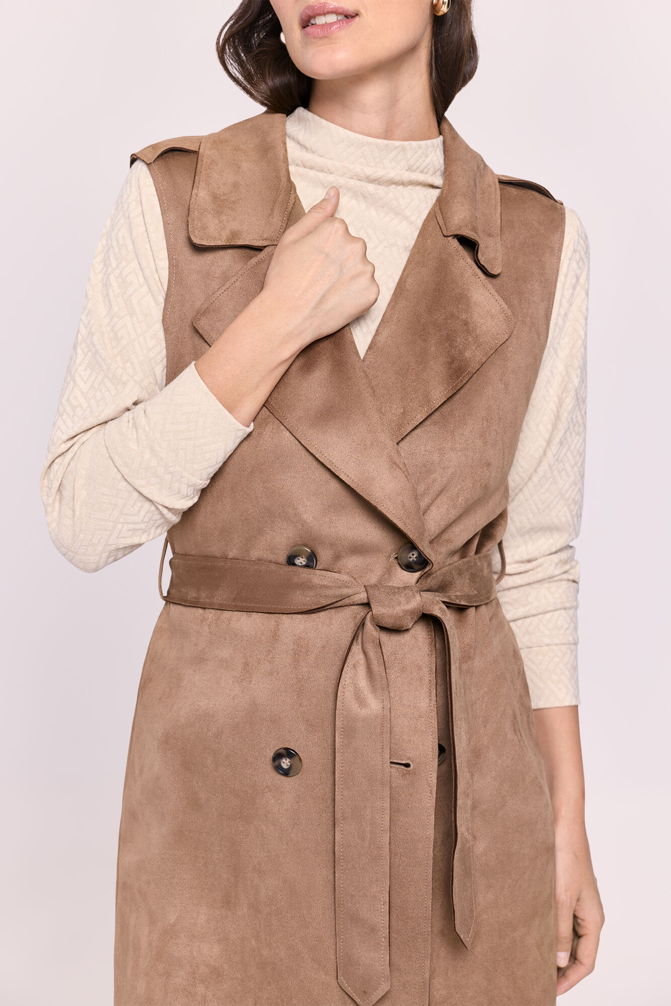 Milano Chaleco largo efecto ante Marr&oacute;n