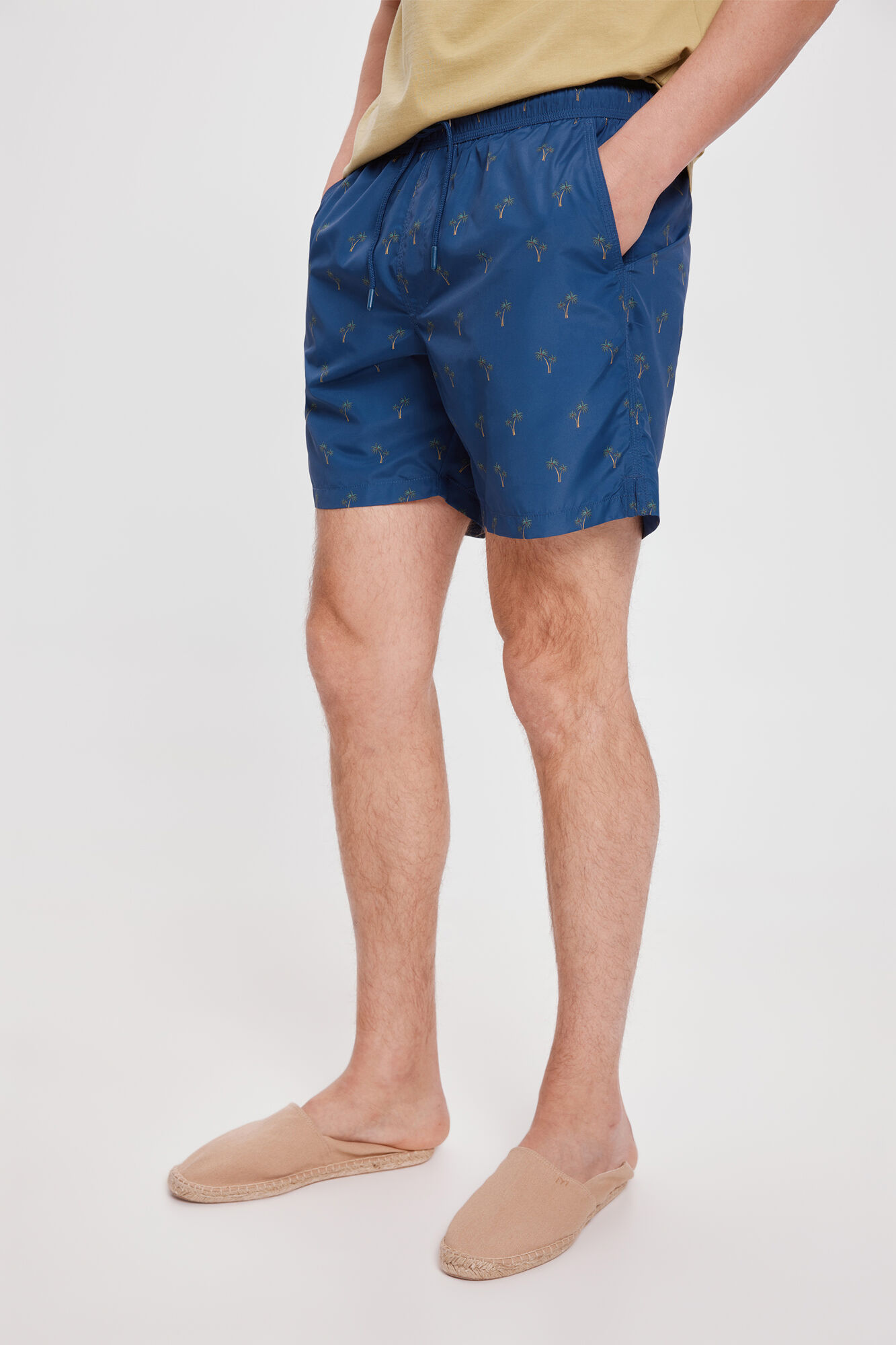 Milano Ba&ntilde;ador Estampado a Contraste Azul