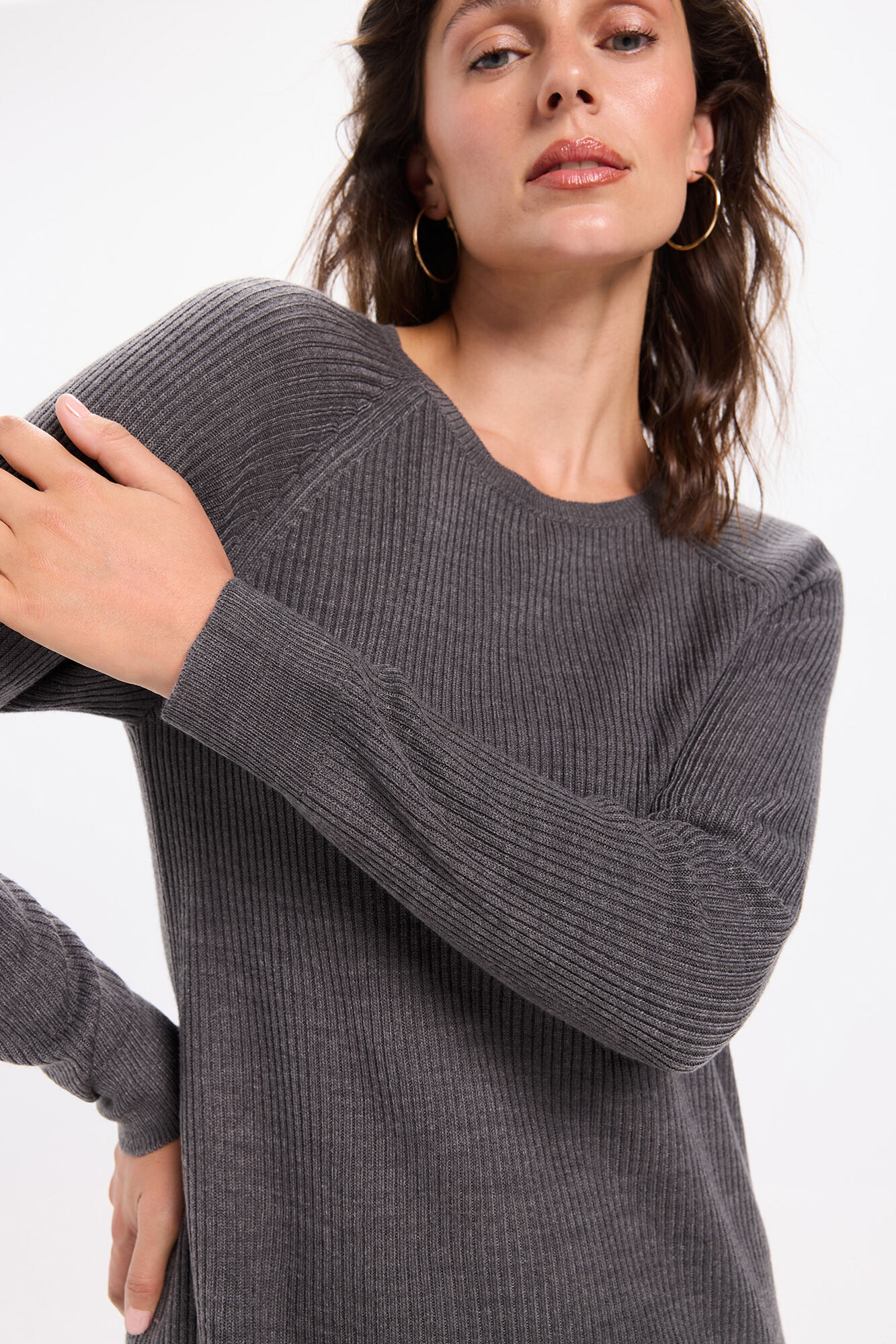 Milano Vestido midi de tejido