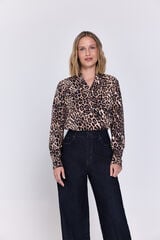 Milano Blusa fluida Marrón