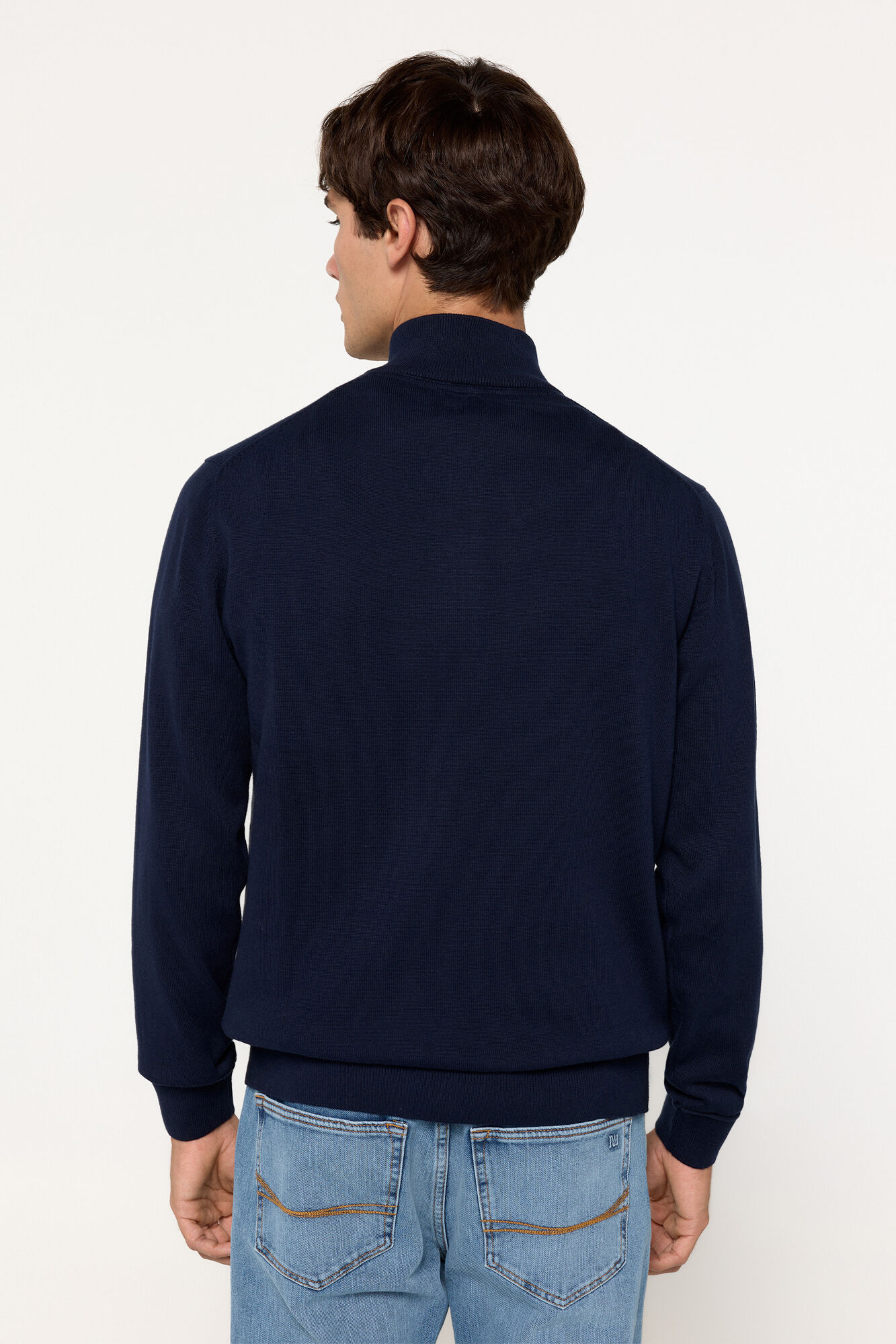 Milano Jersey Media Cremallera Navy