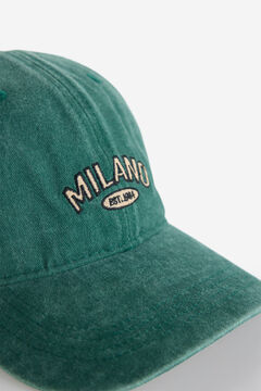 Fifty Outlet Gorra con bordado milano Kaki Oscuro