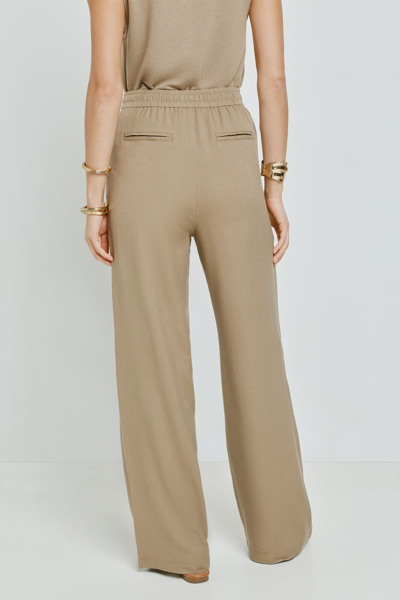Milano Pantal&oacute;n holgado Tostado