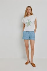 Milano Bermuda de mezclilla regular fit Azul