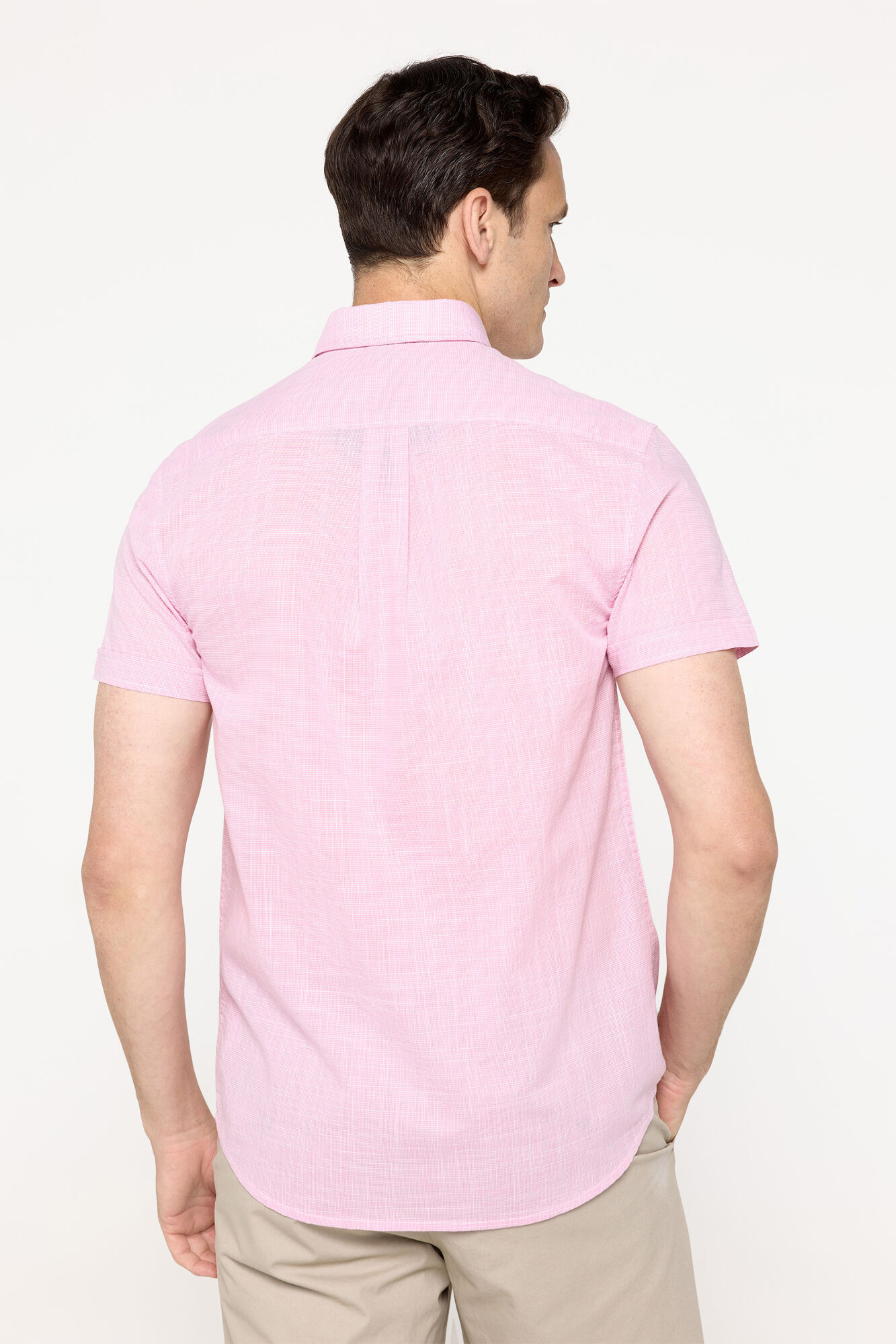 Milano Camisa slub lisa Granate