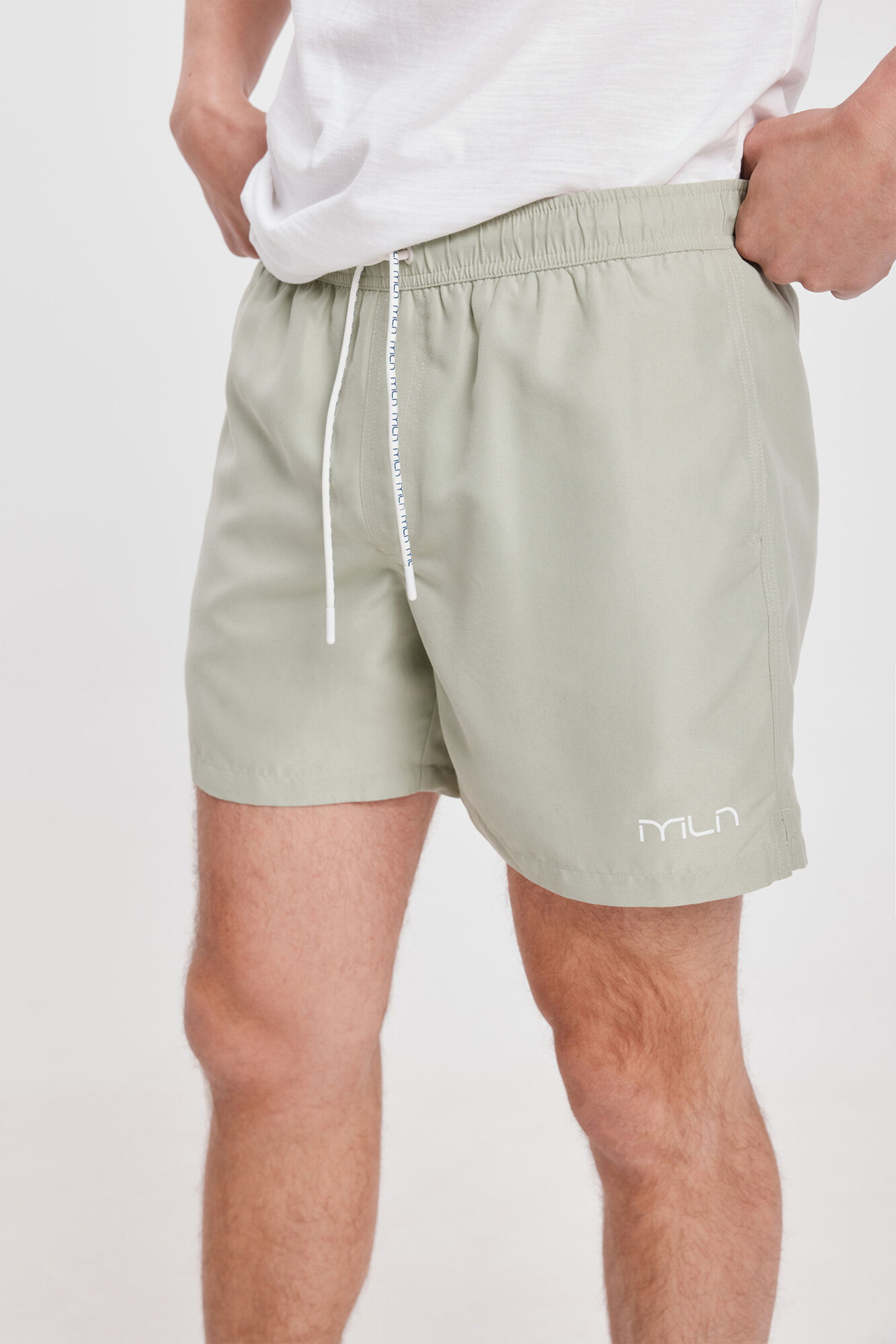 Milano Ba&ntilde;ador B&aacute;sico Corto Kaki Claro