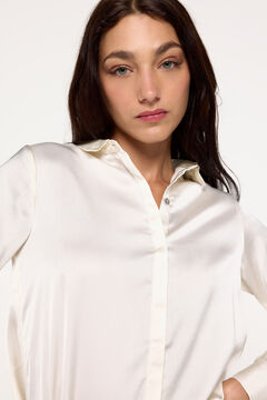Fifty Outlet Camisa satinada Marfil