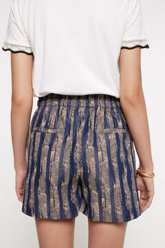 Fifty Outlet Bermudas light denim estampadas. Azul
