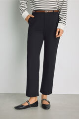 Milano Pantal&oacute;n chino con cintur&oacute;n Negro
