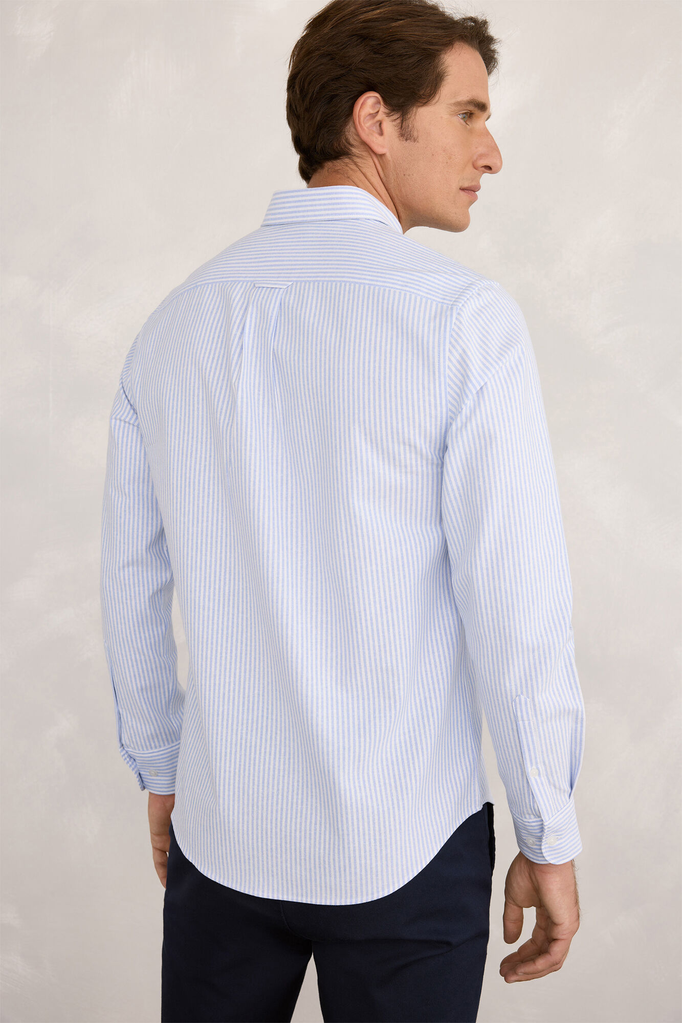 Milano Camisa deportiva a rayas  Azul Claro