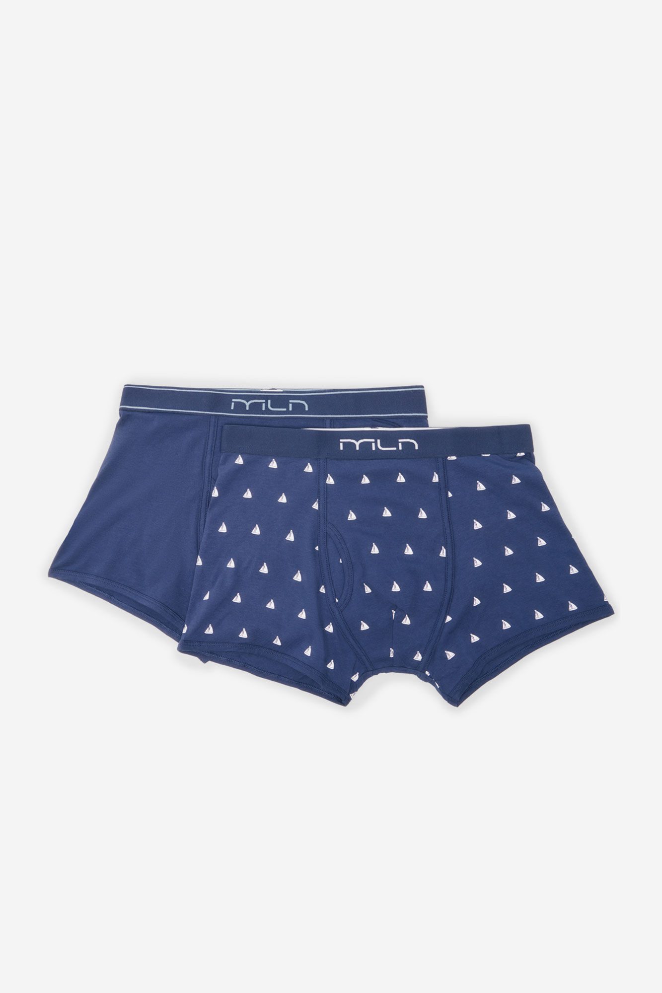 Milano Pack b&oacute;xer liso y estampado de barcos
