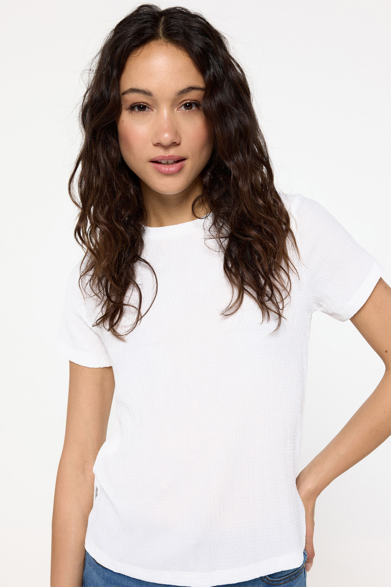 Milano Playera manga corta calidad con estructura.